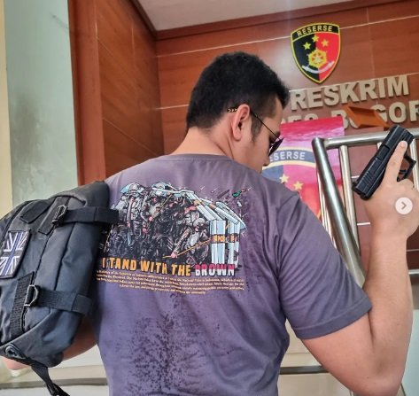 potret sangar iptu hafiz akbar anak eks kasau todongkan pistol bicara tempaan polri