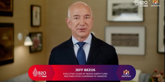 PLN Bakal Pasok Listrik EBT ke Amazon, Jeff Bezos Ajak Pebisnis G20 Ikut Ambil Bagian