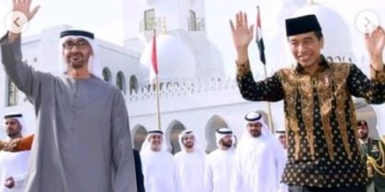 Tampak Akrab dengan Presiden UEA, Ini 4 Momen Jokowi Resmikan Masjid Sheikh Zayed