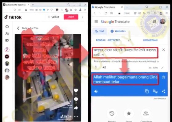 cek fakta tidak benar ada mesin pembuat telur dari china