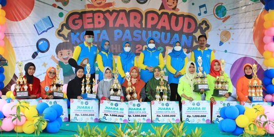 Semaraknya Gebyar Paud 2022 di Kota Pasuruan Bersama Bunda Fatma