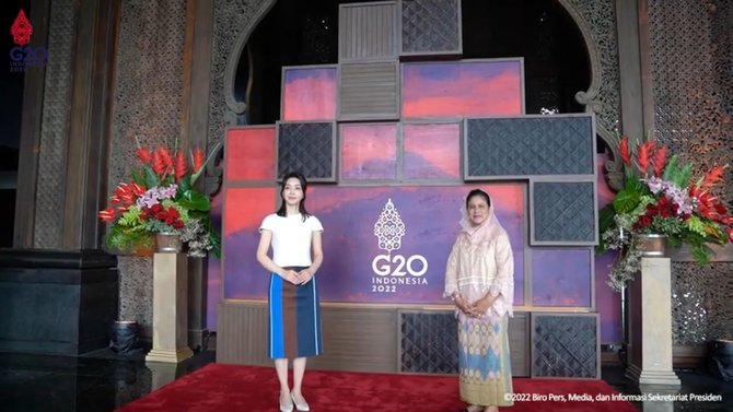 momen ibu iriana ajak ibu negara korea lihat budaya indonesia di g20 bali curi perhatian