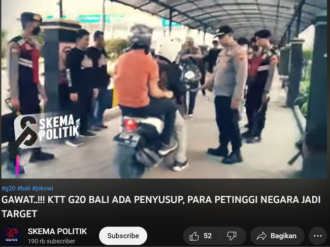 cek fakta hoaks ada penyusup di ktt g20 yang targetkan para petinggi negara