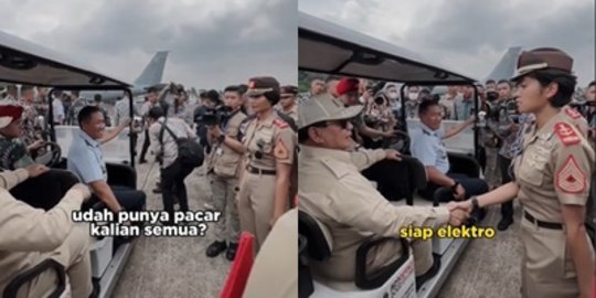 Momen Lucu Saat Menhan Prabowo Tanya Soal Pacar Ke Taruna Au Tak Ada