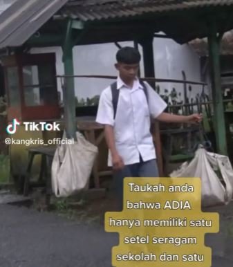 kisah pilu siswa sma rela jualan sayur keliling demi biaya sekolah seragam cuma punya satu