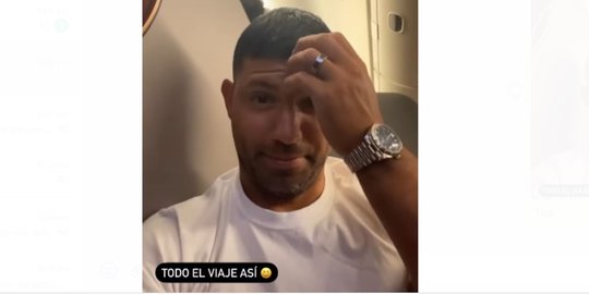Bertolak ke Qatar untuk Piala Dunia 2022, Aguero 'Dikepung' Suporter Brasil