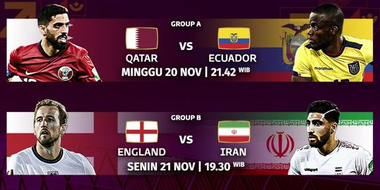 Besok Pembukaan Piala Dunia 2022, Ini Link Streaming-nya