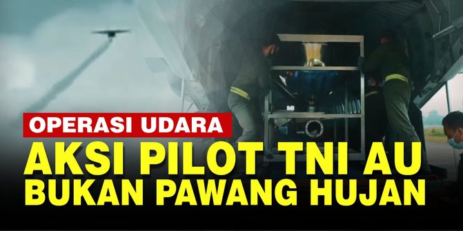 VIDEO: Begini Operasi Modifikasi Cuaca Pilot TNI AU Dari Pesawat C-212 Cassa saat G20