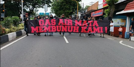 Aremania di Malang Turun ke Jalan, Tuntut Penuntasan Tragedi Kanjuruhan