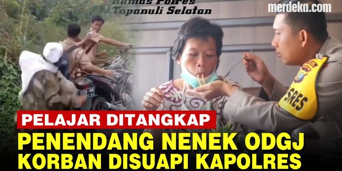 VIDEO: Pelajar Ditangkap! Begini Kondisi Nenek ODGJ, Bertemu Kapolres Disuapi Mi