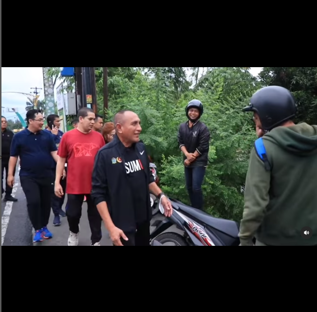 kondisi terkini banjir di sei mati gubernur sumut sempatkan kunjungi lokasi