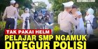 VIDEO: Pelajar SMP Ngamuk Ditegur Polisi Tak Pakai Helm Hingga Berkata Kasar