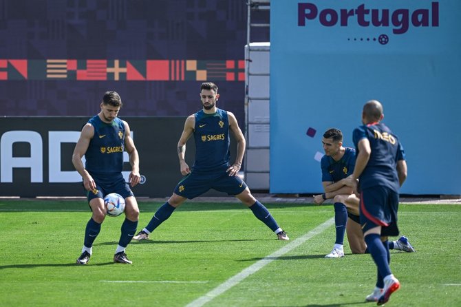 cristiano ronaldo latihan dengan timnas portugal