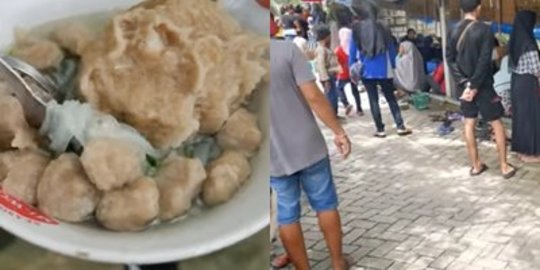 Bikin Melongo, Tukang Bakso di Tengah Sawah Pembelinya Antre '1 Mangkok Rp5 Ribu'