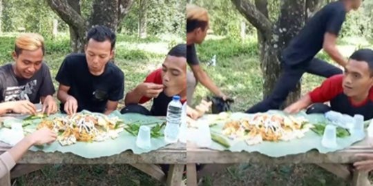 Detik-Detik Gempa Cianjur Kagetkan Pemuda Sedang Mukbang, Langsung Lari Ketakutan