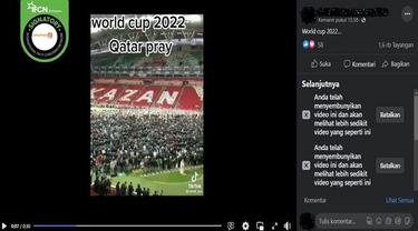 cek fakta hoaks video salat berjamaah di stadion saat piala dunia qatar