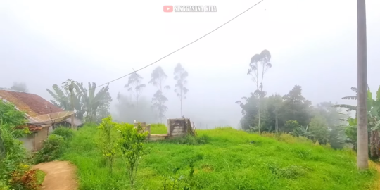 Mengunjungi Permukiman Warga di Desa Cikandang Garut, Kampungnya Dipenuhi Kabut