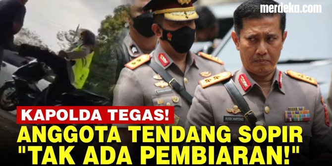 VIDEO: Kapolda Jambi Tak Beri Ampun Anggota Arogan Tendang Sopir Truk!