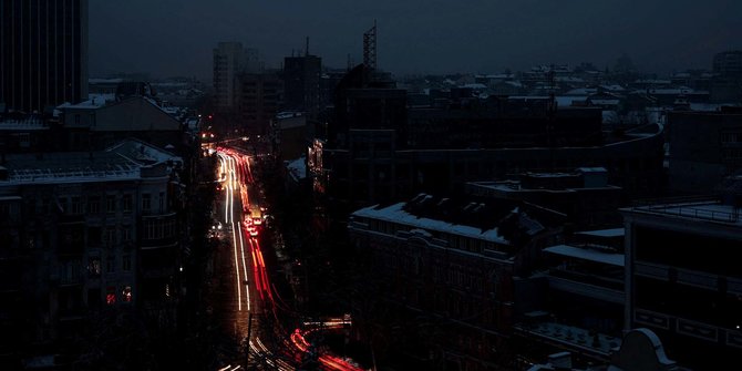 Ibu Kota Ukraina Gelap Gulita