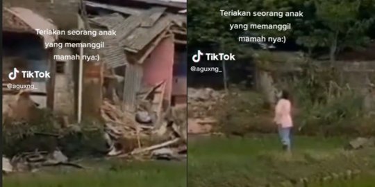 Viral Video Bocah Teriak Panggil Ibunya di Reruntuhan Gempa Cianjur, Bikin Nyesek