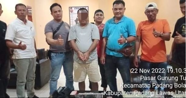 pria terduga pengedar sabu di tapanuli selaran ditangkap polisi