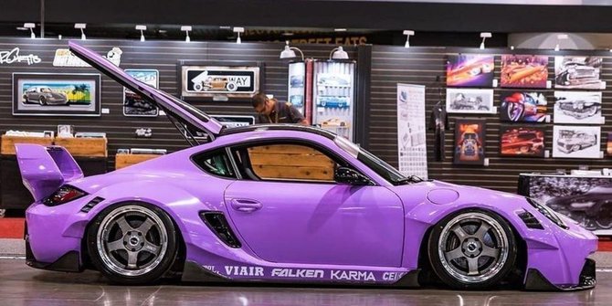 Karya Anak Negeri, Karma Bodykit Porsche Cayman 987.2 Beraksi di SEMA Show 2022