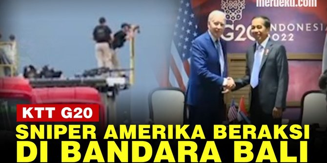 VIDEO: Momen Aksi Sniper Amerika Jaga Presiden Joe Biden Aman Selama KTT G20 Bali