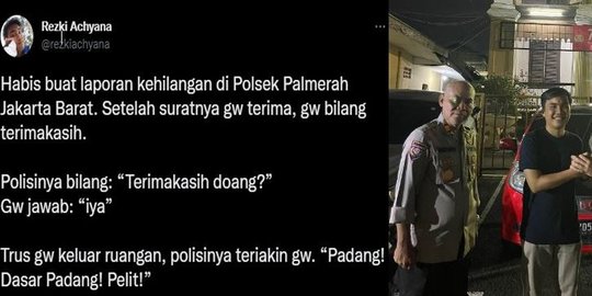 Warga Buat Laporan Polisi Bilang 'Terima Kasih Doang?, Ujungnya Diteriaki Rasis