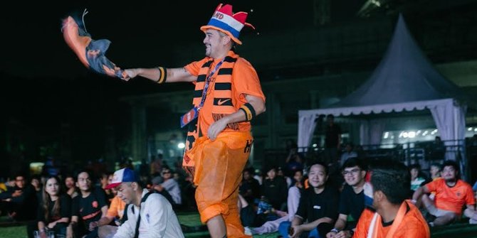 Piala Dunia 2022: Ribuan Pendukung Timnas Belanda Kumpul di Jakarta