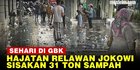 VIDEO: Potret Sampah Relawan Jokowi yang Berserakan Seberat 31 Ton Usai Acara di GBK