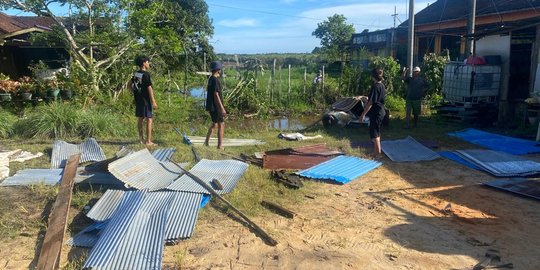 Angin Puting Beliung Terjang Penajam Paser Utara, 22 Rumah Warga Rusak