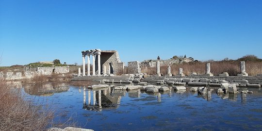Kota Yunani Kuno Muncul dari Bawah Permukaan Air di Turkiye, Simpan Karya Aristoteles