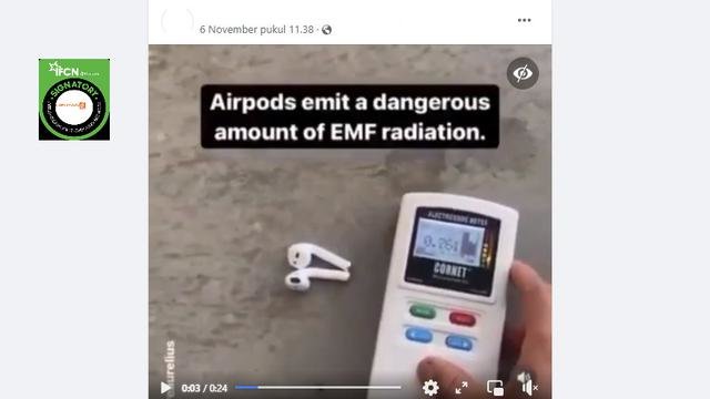 cek fakta tidak terbukti airpod sebabkan radiasi merusak otak