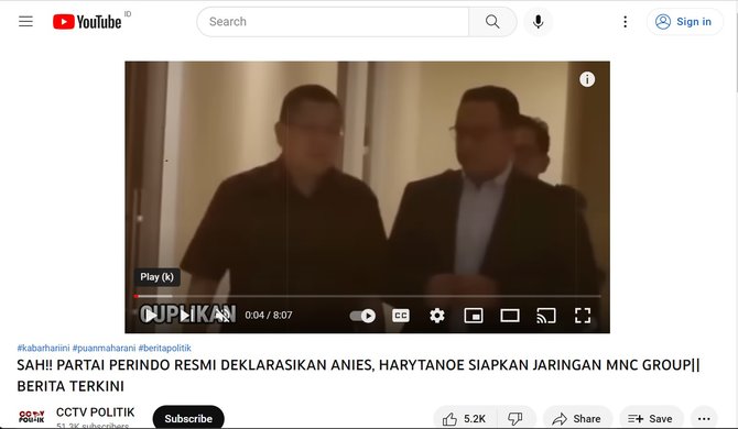 cek fakta beredar video perindo dukung anies capres 2024nbspininbspfaktanya