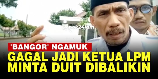 VIDEO: Viral di Depok, Pria 'Bangor' Ngamuk Gagal Jadi Ketua LPM Minta Duit Balik