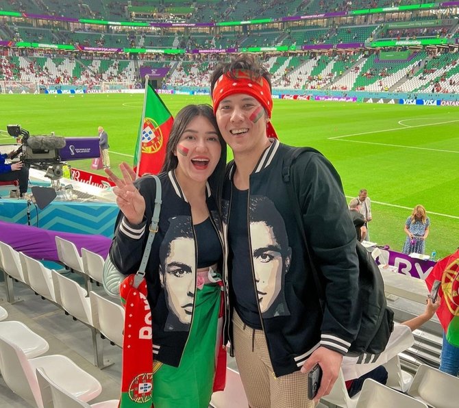 5 momen via vallen nonton piala dunia 2022 di qatar beri dukungan untuk ronaldo