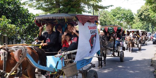 Diwarnai Konvoi, Komunitas Delman di Kuningan Deklarasi Dukung Ganjar