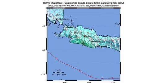 Gempa Magnitudo 6,4 Guncang Garut, Getaran Dirasakan Warga Bogor Hingga ...