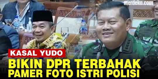 VIDEO: Momen Laksamana Yudo Pamer Foto Istri Perwira Polisi, Bikin DPR Tepuk Tangan