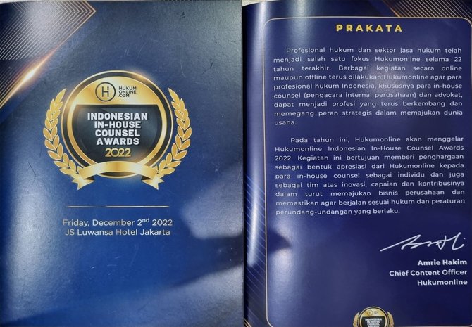 titi maria raih penghargaan indonesia most respected in house counsel