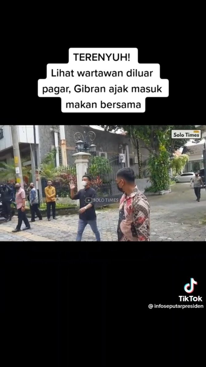 viral begini momen gibran ajak wartawan makan sebelum wawancara