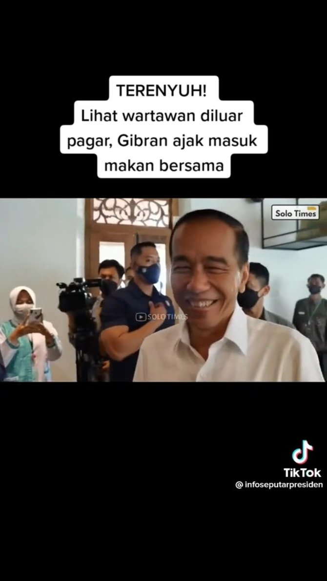 viral begini momen gibran ajak wartawan makan sebelum wawancara