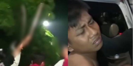 Sok Gagah & Brutal saat Bawa Sajam, Gangster Surabaya Menangis Waktu Ditangkap Polisi