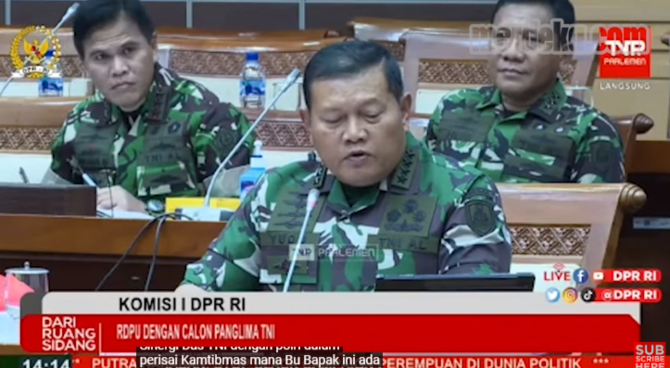 dpr tertawa saat yudo margono bicara soal solid tni polri