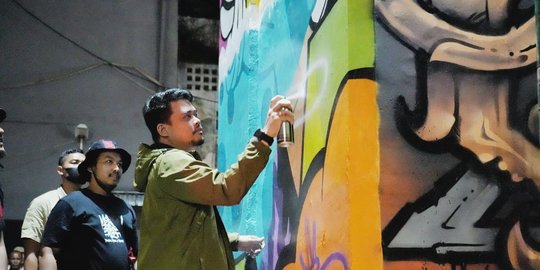 Medan Street Art Festival Mural & Graffiti Sukses, Seniman Bangga Bobby Berikan Wadah