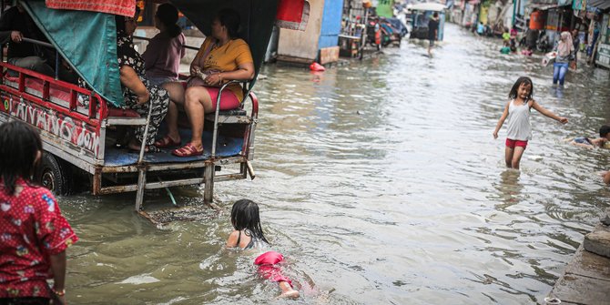 Selasa Pagi, 4 RT di Jakarta Tergenang Banjir Rob