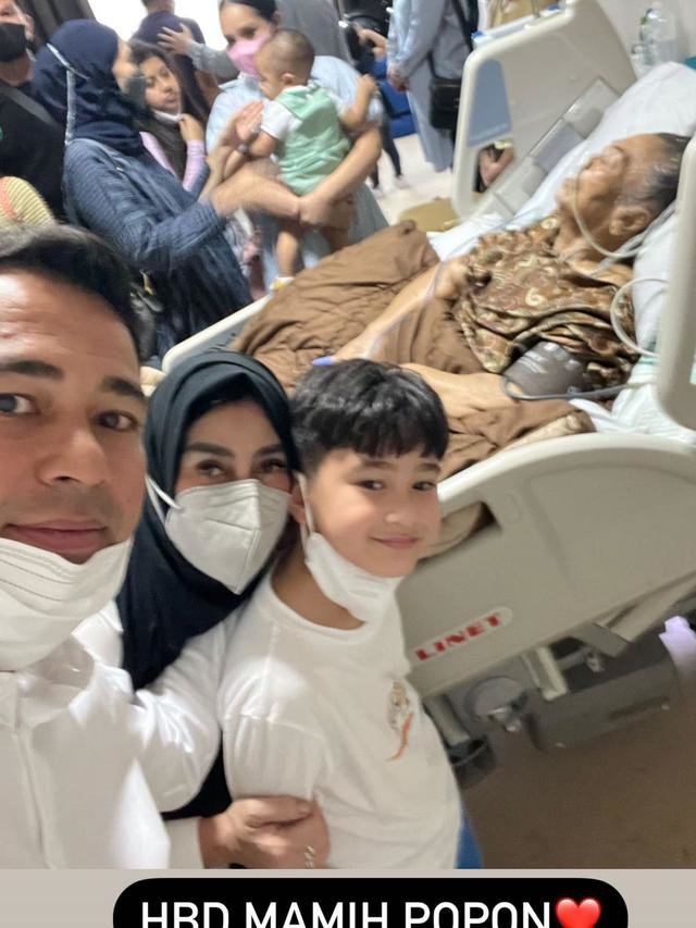 mami popon dirawat di rumah sakit saat ulang tahun raffi ahmad minta doa kesembuhan