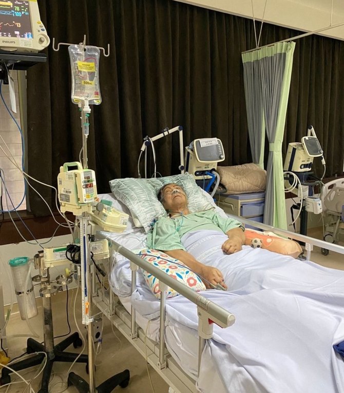 mami popon dirawat di rumah sakit saat ulang tahun raffi ahmad minta doa kesembuhan