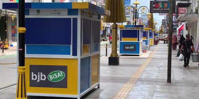 Proyek Pedestrian Kota Tasikmalaya Bikin Geger, Stan PKL Tiba-Tiba 'Hilang'