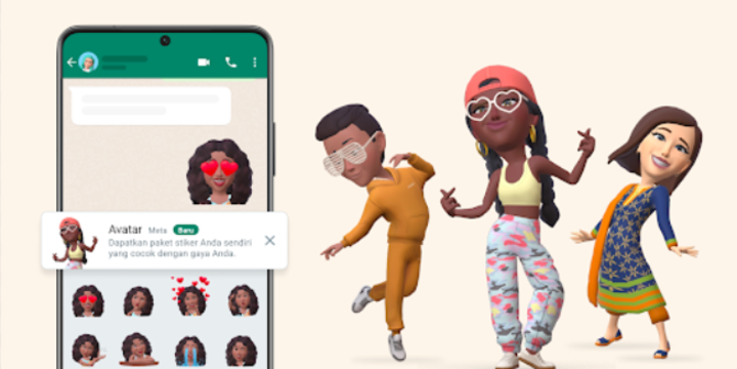 Pengguna WhatsApp Kini Bisa Pakai Avatar Diri Sendiri